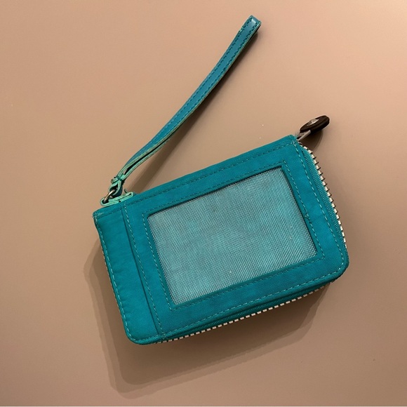 Kipling Turquoise Blue Multi-pocket Folded Zipped Wallet - Picture 5 of 11
